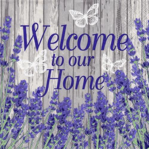 Serviette welcome to our home 