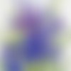 Petite serviette 25x25 bouquet iris aquarelle 
