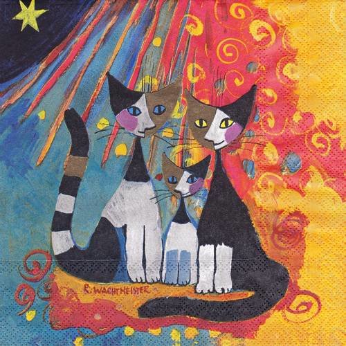 Serviette chat rosina wachtmeister together 