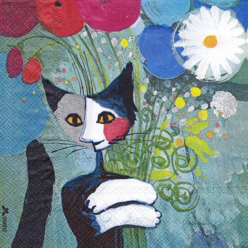 Serviette chat rosina wachtmeister for you 