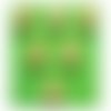 Lot 6 boutons bois : pomme 12*12mm (01)