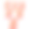 Lot 6 boutons acryliques : chien assis rose 18*15mm