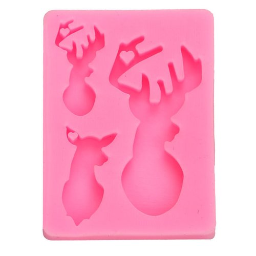 Moule silicone  8.5*6cm : cerf (01)