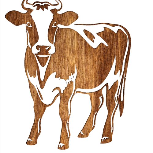 Pochoir a4  21 x 29,7 cm en plastique mylar vache