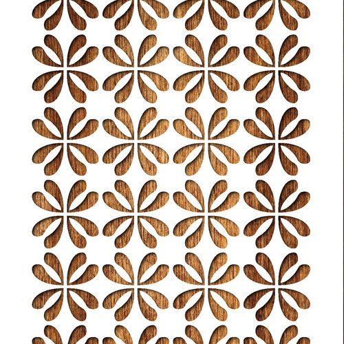 Pochoir a4 en plastique mylar  motif pattern fleur