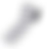Ruban pour fleuriste : blanc motif patte de chien (01) largeur 60mm - longueur 100cm