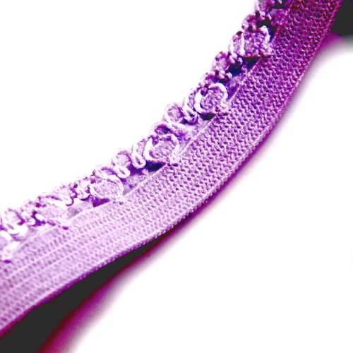 Elastique 2 metres : nylon mauve largeur 10mm (04)