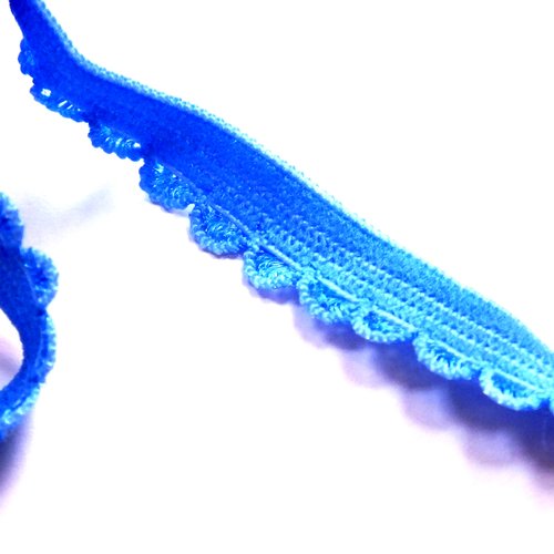 Elastique 2 metres : nylon bleu largeur 9mm (05)