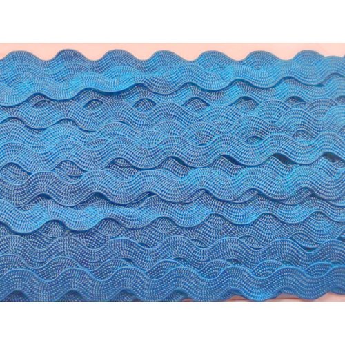 Ruban croquet polyester : bleu largeur 10mm longueur 2m
