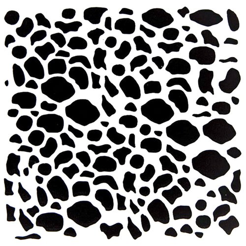 Pochoir plastique 13*13cm : mur motif taches (02)