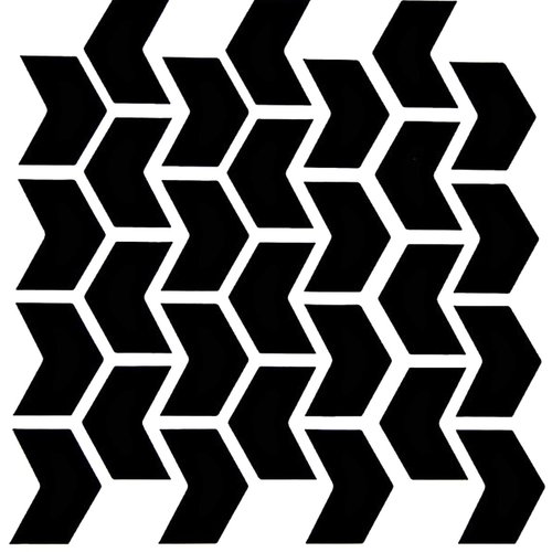 Pochoir plastique 13*13cm : motif fantaisie (193)