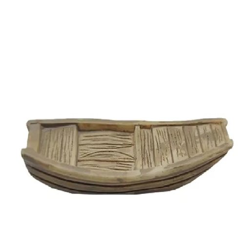 Miniature resine : barque marron 51*16mm (02)