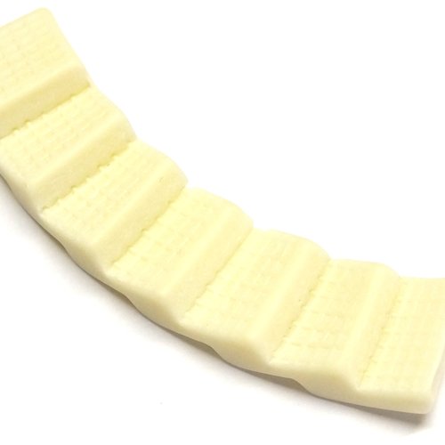 Miniature resine : escalier courbé écru longueur 6cm (08)
