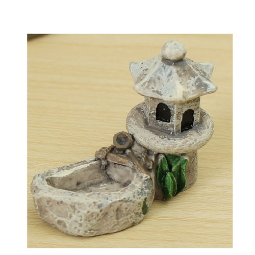 Miniature resine : puit gris 48*25mm hauteur 4cm (01)
