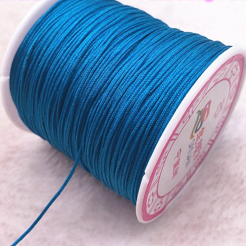 Cordon nylon : bleu longueur 10m diametre 0.5mm