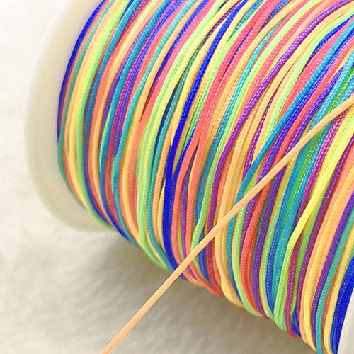 Cordon nylon : multicolore longueur 10m diametre 0.5mm (03)