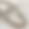 Perles bois : 30 rondes biformes crème/noire 10mm (14)