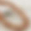 Perles bois : 50 rondes marrons marbrés 6mm (22)