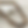 Perles bois : 70 rondes beige/noire 8mm (07)