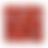 Perles acryliques : 25 coeurs rouge/blanc 8*7mm