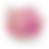 Perles acryliques : 50 rondes imitation perle rose/jaune/blanc 7 mm