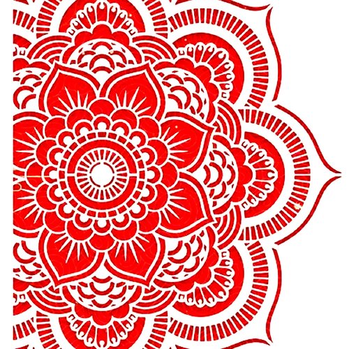 Pochoir plastique 30*21cm : fleur (124)