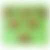 Lot 6 boutons bois : olive marron fantaisie 30*10mm (01)