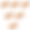 Lot 6 boutons bois : olive marron 30*9mm (03)