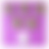 Lot 6 boutons bois : rond motif fantaisie 20mm (03)