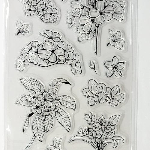 Tampons silicone transparent  motifs pensées