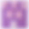 Lot 6 boutons bois : rond motif coeur 15mm (09)
