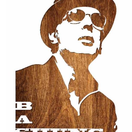 Pochoir plastique mylar alain bashung 21*29.7cm