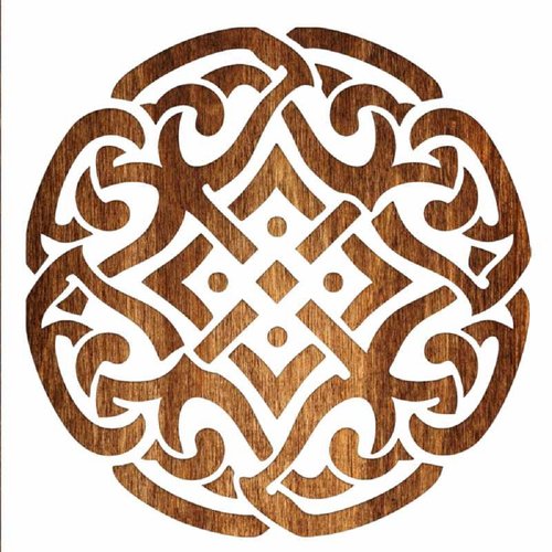 Pochoir plastique mylar motif celtique kerian  21*21cm
