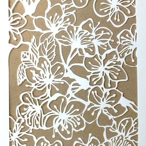 Pochoir plastique 30*21cm : fleurs (99)