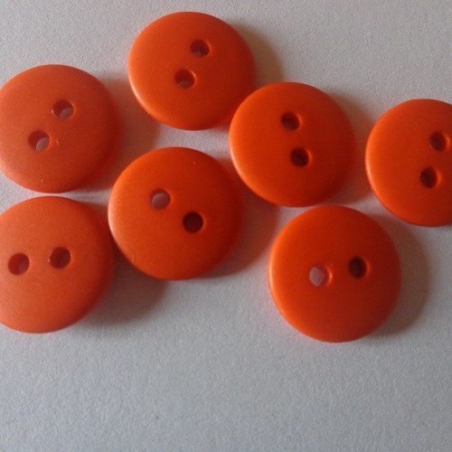 Boutons 2 trous , orange