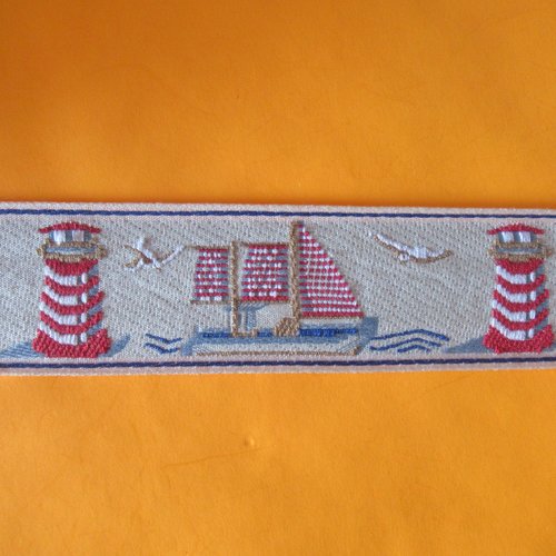 Galon motif bateau