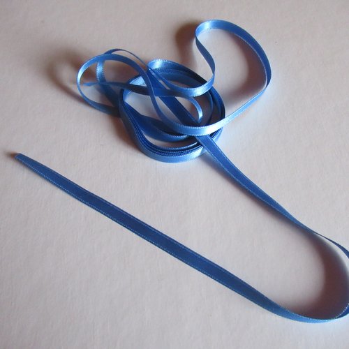 Ruban satin  6 mm bleu clair