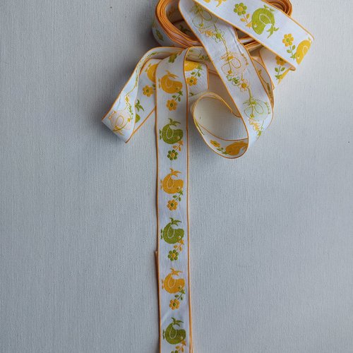 Galon motif  poussin jaune
