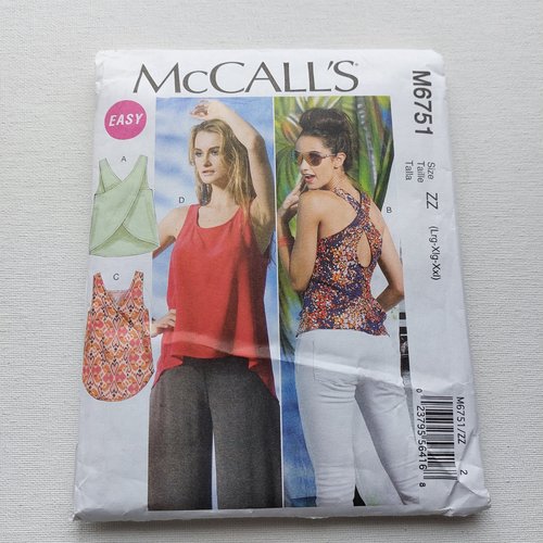 Patron de couture femme réf. m 6751 mccall's