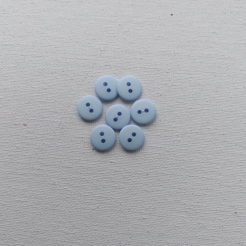 Boutons 2 trous   bleus