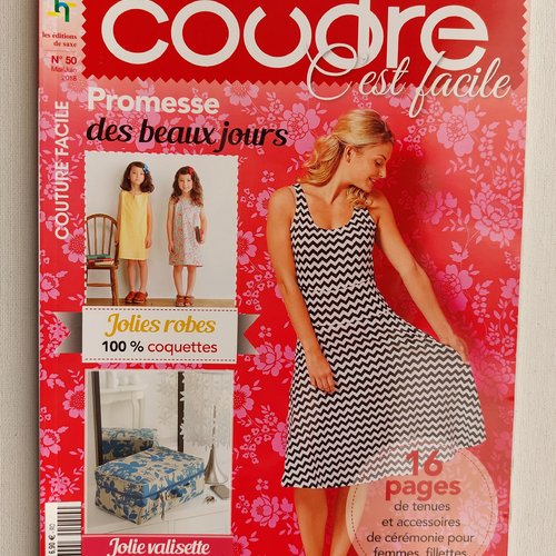 Magasine de couture  coudre c'est facile hors série n°50
