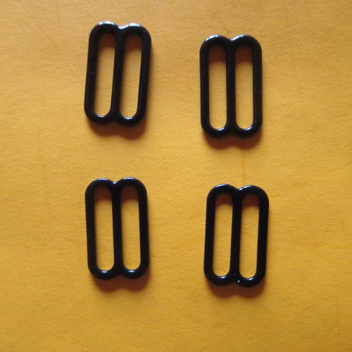 Barrette fermée  noire  15 mm
