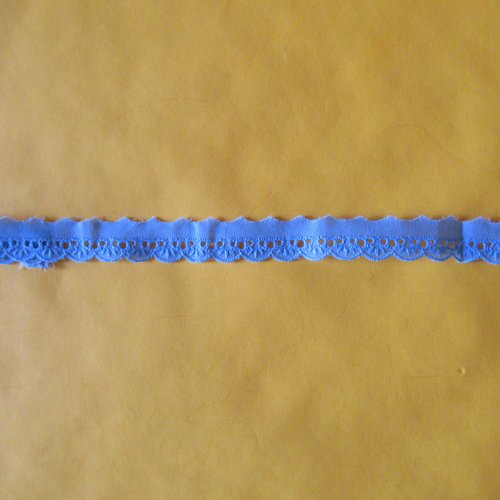Dentelle bleue en coton