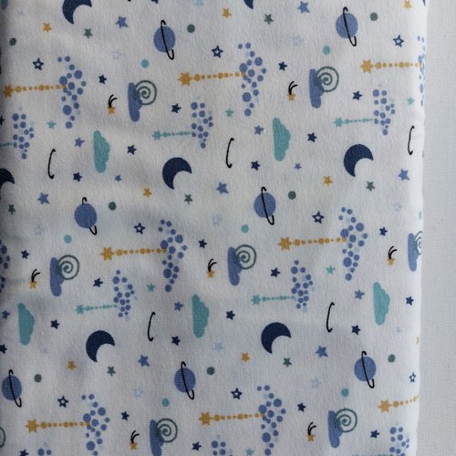 Tissu jersey coton ours polaire