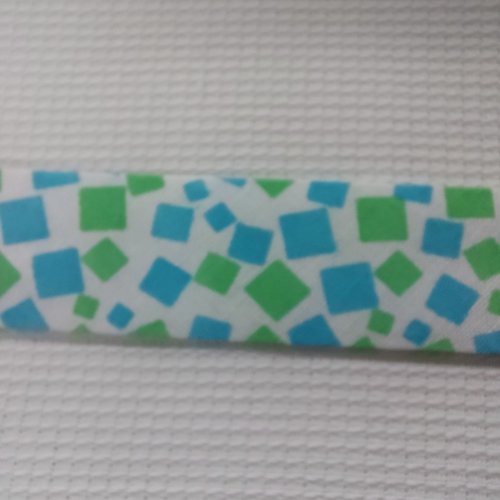 Biais  turquoise et vert ( 6,20 m )