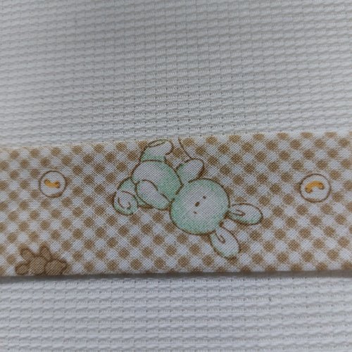 Biais 3 cm motifs  bébé vendu en 1 lot  de 2,94 m