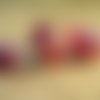 5 perles agate craquelée givrée 8mm - rouge ag78 