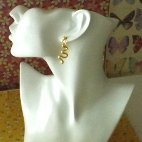 Boucles d'oreilles pendentifs serpents
