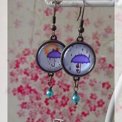Boucles d'oreille "mon petit coin de paradis"