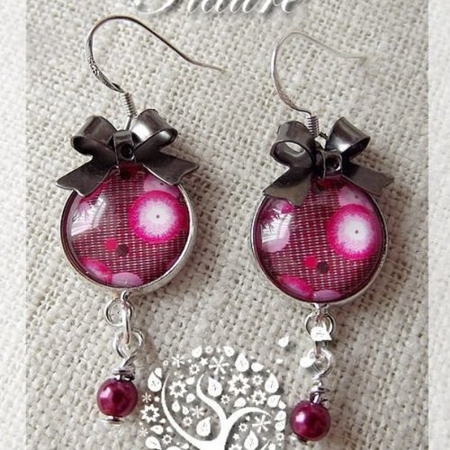 Boucles d'oreille argentées "oups"